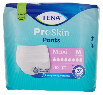 Tena Proskin Pants Maxi Taille M 10 Sous-Vêtements Absorbants