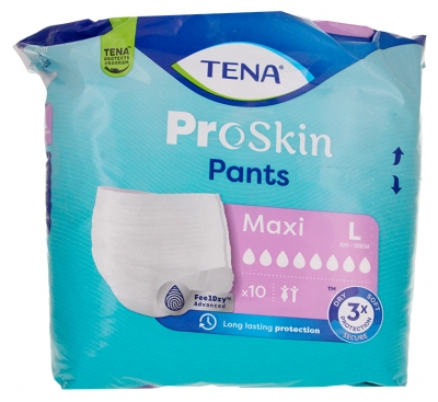 Tena Proskin Pants Maxi Größe L 10 saugfähige Unterhosen