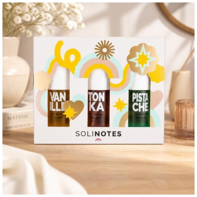 Solinotes Vanille Tonka Pistache Trio Brumes Parfumées 3 x 60 ml