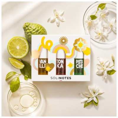 Solinotes Vanille Tonka Pistache Trio Brumes Parfumées 3 x 60 ml