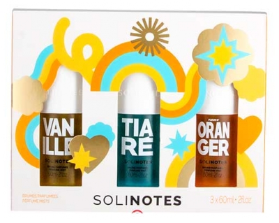 Solinotes Vanilla Tiare Orange Blossom Scented Mist Trio 3 x 60 ml