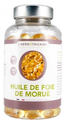 L'Herbôthicaire Torskelevertran 180 Kapsler
