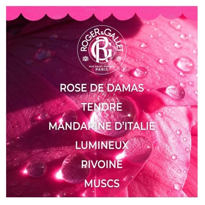 Roger & Gallet Rose Coffret Eau Parfumée Bienfaisante 30 ml + Savon Bienfaisant 30 ml Offert