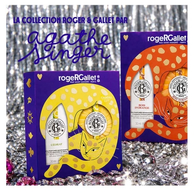 Roger & Gallet Vanille Soleil Coffret Eau Parfumée Bienfaisante 100 ml + Lait Corps Bienfaisant 250 ml Offert