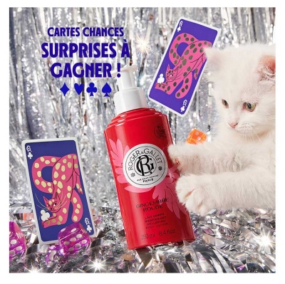 Roger & Gallet Gingembre Rouge Coffret Eau Parfumée Bienfaisante 100 ml + Lait Corps Bienfaisant 250 ml Offert
