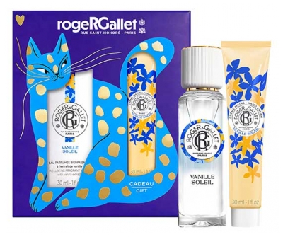 Roger & Gallet Vanille Soleil Coffret Eau Parfumée Bienfaisante 30 ml + Crème Mains Bienfaisante 30 ml Offerte
