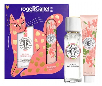 Roger & Gallet Fleur de Figuier Coffret Eau Parfumée Bienfaisante 30 ml + Crème Mains 30 ml Offerte