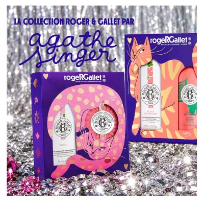 Roger & Gallet Fleur de Figuier Coffret Crème Mains 30 ml + Baume Lèvres Sublimateur 3,5 g