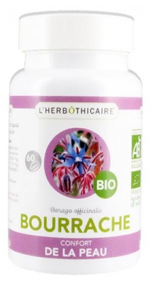 L'Herbôthicaire Borragem Bio 60 Cápsulas (a consumir de preferência antes de 30/11/2026)