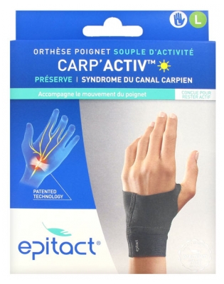 Epitact Orthese Flexibles Handgelenk der Aktivität Karpfen'Activ Haupt Links
