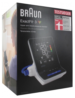 Braun ExactFit 3 Monitor de Pressão Arterial de Braço BUA6150
