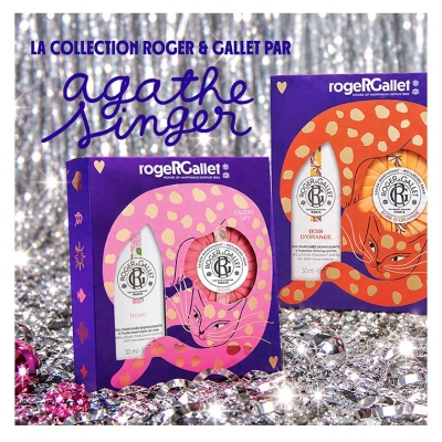 Roger & Gallet Fleur de Figuier Coffret Eau Parfumée Bienfaisante 100 ml + Lait Corps Bienfaisant 250 ml Offert