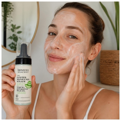 Benecos Mousse Nettoyante Douce Bio 150 ml