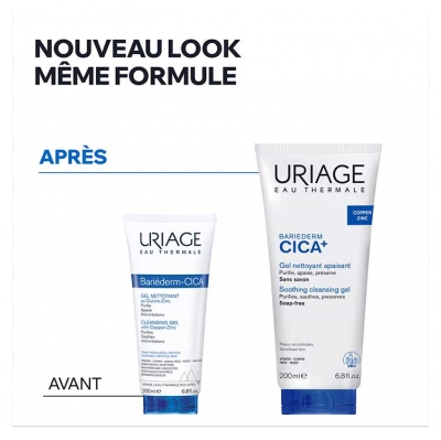 Uriage Bariéderm Cica + Gel Nettoyant Apaisant 200 ml