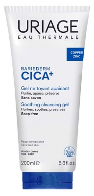 Uriage Bariéderm Cica + Gel Cleansing Soothing 200 ml