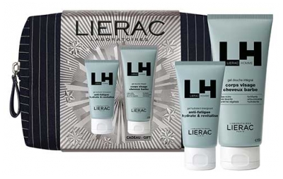 Lierac Homme Rinkinys Energingas drėkinamasis gelis 50 ml + Visapusiškas dušo gelis 200 ml Nemokamai