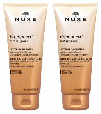 Nuxe Prodigieux Parfümierte Hautverfeinernde Körpermilch Set mit 2 x 200 ml