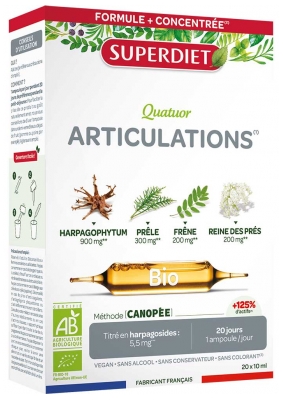 Superdiet Quatuor Articulações Bio 20 Ampolas