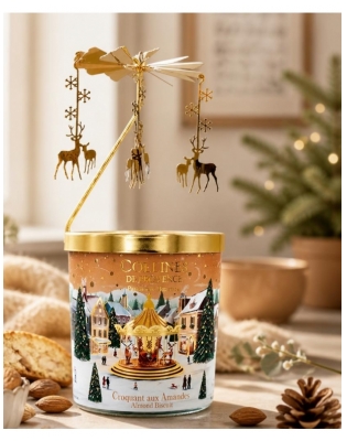 Collines de Provence Bougie Parfumée Carrousel Croquant aux Amandes 360 g
