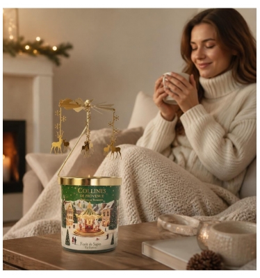 Collines de Provence Bougie Parfumée Carrousel Forêt de Sapin 360 g