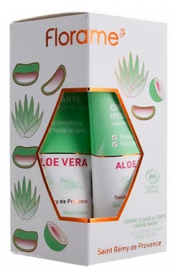 Florame Hydraterende Gezichts- & Lichaamscrème Biologische Aloë Vera 100 ml + Hydraterende Handcrème Biologische Aloë Vera 50 ml