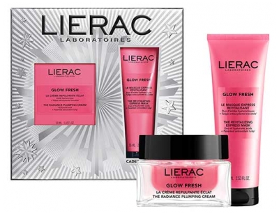 Lierac Glow Fresh Krem Ujędrniający Rozświetlający 50 ml + Maska Ekspresowa Rewitalizująca 75 ml W Prezencie