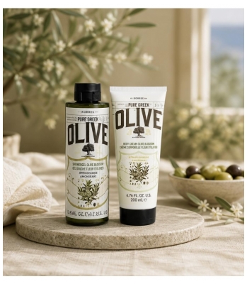 Korres Olive Gel Douche Fleur d'Olivier 250 ml + Crème Corporelle 200 ml
