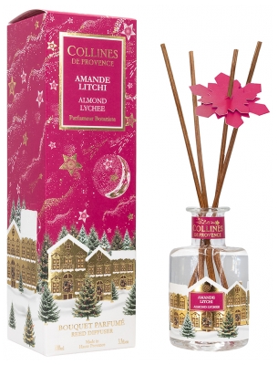 Collines de Provence Bouquet Parfumé Collection Festive 100 ml - Senteur : Amande Litchi
