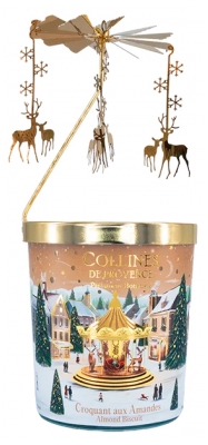 Collines de Provence Bougie Parfumée Carrousel Croquant aux Amandes 360 g
