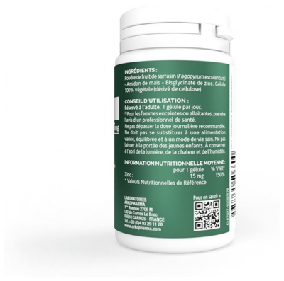 Arkopharma Arkogélules Bisglicinato de Zinco 60 Cápsulas