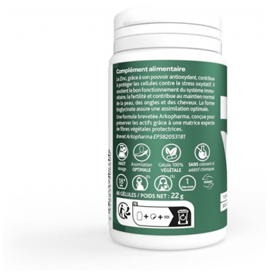 Arkopharma Arkogélules Bisglicinato de Zinco 60 Cápsulas