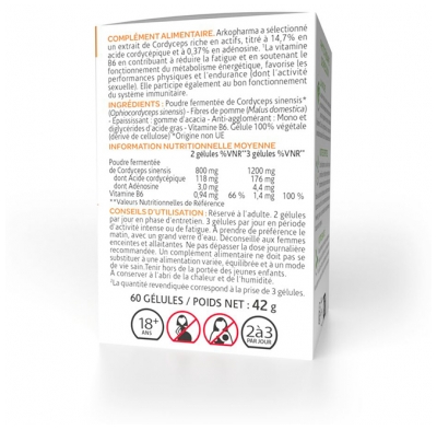 Arkopharma Arkogélules Cordyceps 60 Capsules