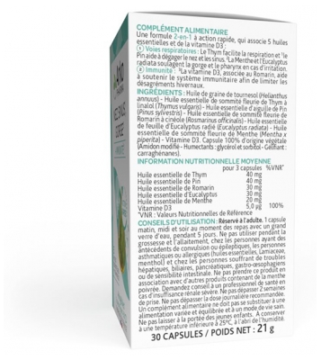 Arkopharma Arkogélules Nase Nebenhöhlen Hals + Immunität 30 Kapseln