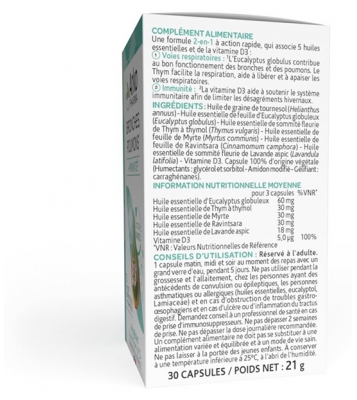 Arkopharma Arkogélules Bronchus Lungs + Immunity 30 Capsules