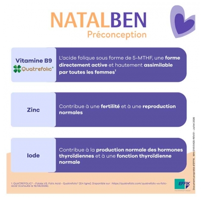 Effik Natalben Préconception 60 Capsules