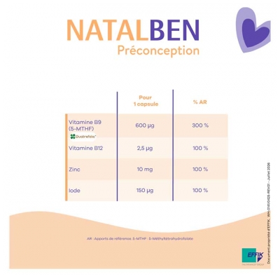 Effik Natalben Préconception 60 Capsules