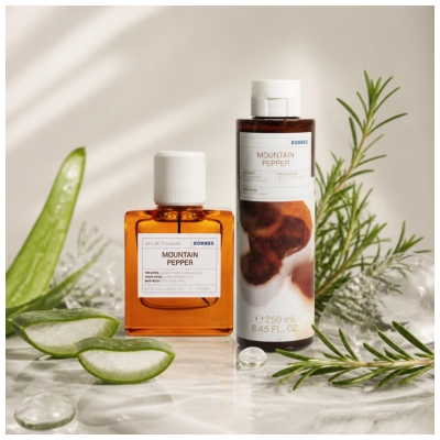 Korres Mountain Pepper Eau de Toilette 50 ml + Shower Gel 250 ml Set