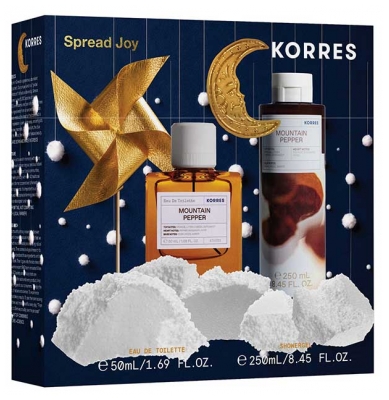 Korres Set de Agua de Colonia Pimienta de Montaña 50 ml + Gel de Ducha 250 ml