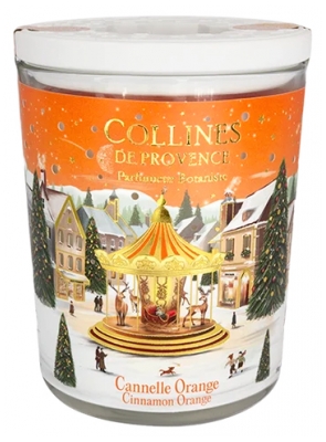Collines de Provence Bougie de Noël 180 g - Senteur : Cannelle Orange
