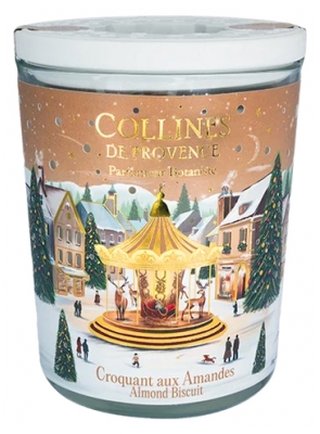 Collines de Provence Bougie de Noël 180 g - Senteur : Croquant aux Amandes