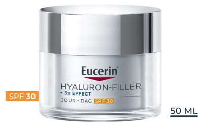 Eucerin Hyaluron-Filler + 3x Effect Creme de Dia SPF30 50 ml + Hyaluron-Filler + Elasticity Creme de Mãos Anti-Manchas & Anti-Idade SPF30 75 ml