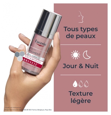 Eucerin Anti-Pigment Sérum Duo 30 ml + Hyaluron-Filler + Elasticity Crème Mains Anti-Taches & Anti-Âge SPF30 75 ml