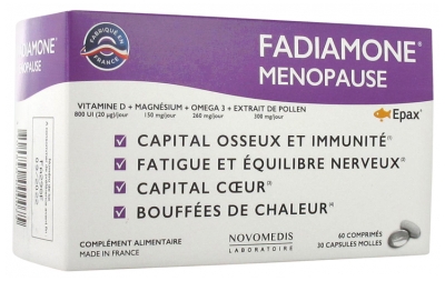 Laboratoire Novomedis Fadiamone Menopause 60 Tabletten + 30 Weichkapseln