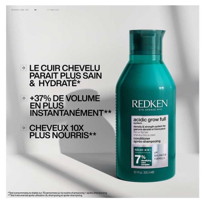 Redken Acidic Grow Full System Coffret Densité et Force pour Cheveux Fins et Plats