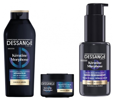 Dessange Kératine Morphose Routine Réparation Cheveux Abîmés