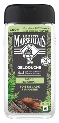 Le Petit Marseillais Gel Doccia Rinfrescante 4in1 Legno di Cade e Felce 250 ml