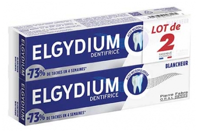 Elgydium Whitening Toothpaste Set of 2 x 75 ml