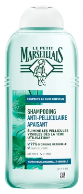 Le Petit Marseillais 2in1 Hilseenvastainen Shampoo Luomu Minttu ja Eteeriset Öljyt 250 ml
