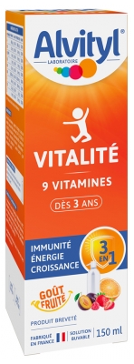 Alvityl Vitalité Solution Buvable 9 Vitamines 150 ml