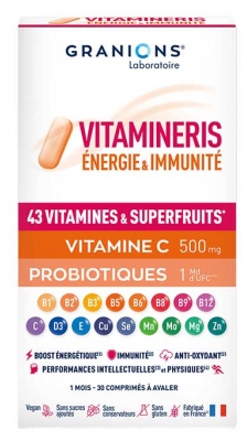 Granions VItamineris Energía & Inmunidad 30 Comprimidos